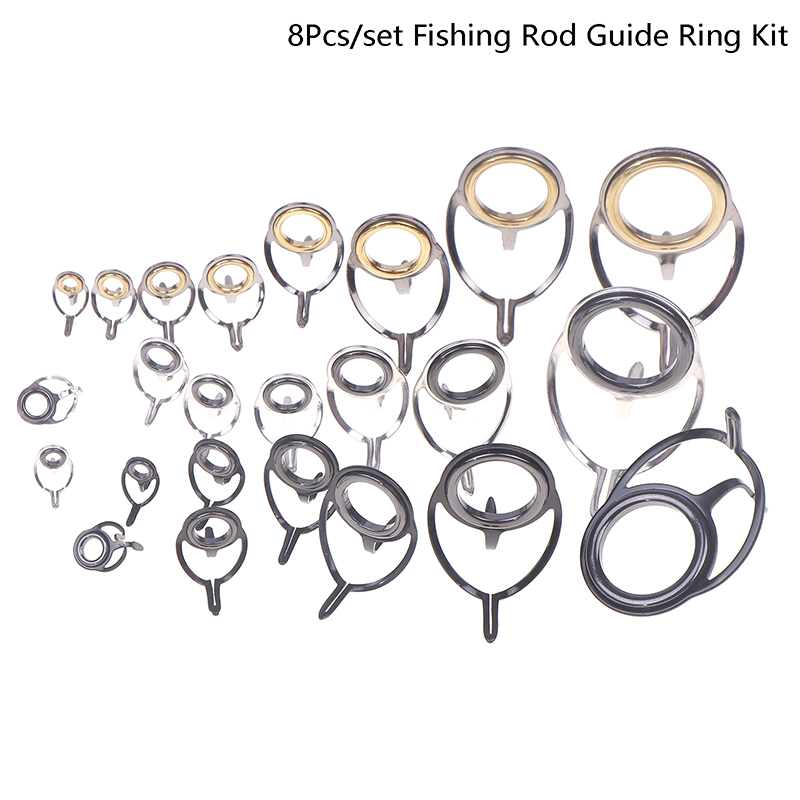 8Pcs Fishing Tackle Stainless  - Fishing Rod Building Kit recension och pris
