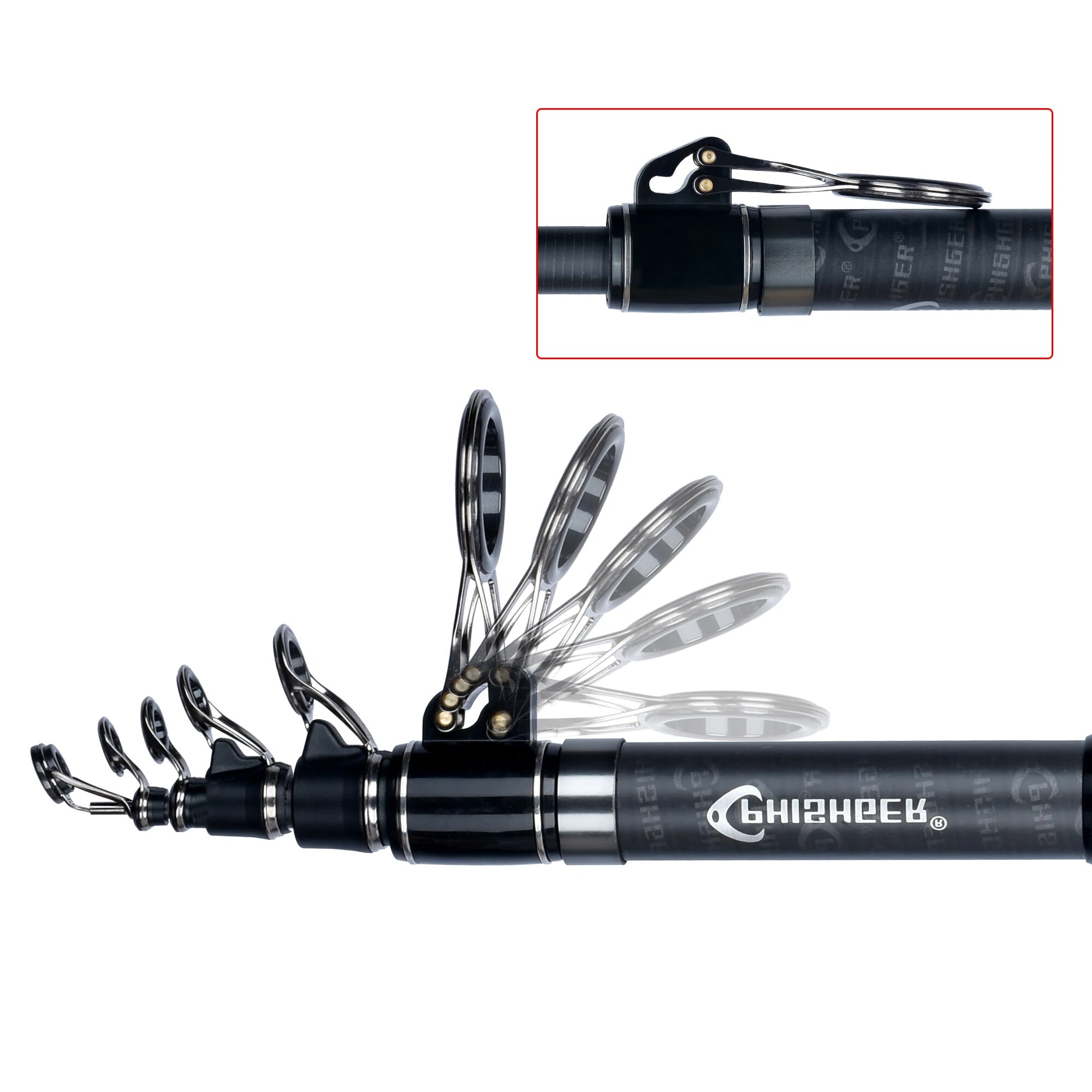PHISHGER Telescopic Surf Spinn - Fishing Rod Surf recension och pris