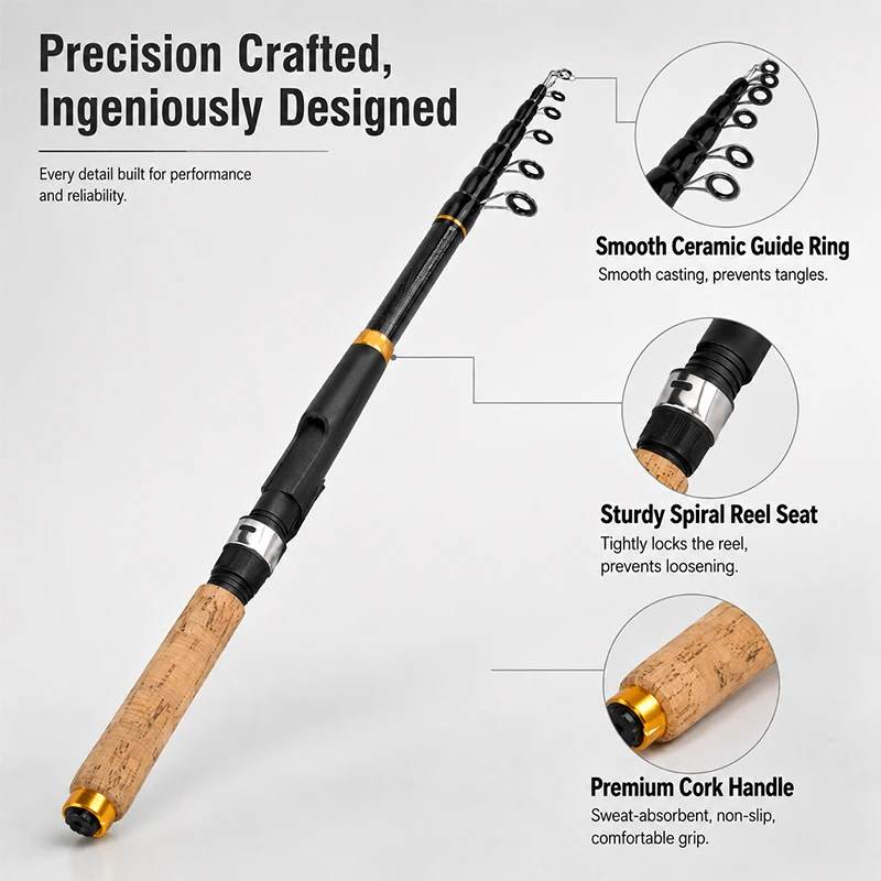 1pc Adjustable Fishing Barrel  - Fishing Rod Rack recension och pris