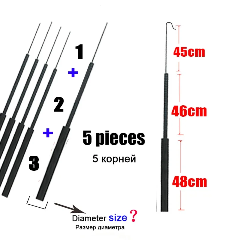 4.1mm-6.4mm 5 pieces Fishing r - Fishing Rod Tip Replacement recension och pris
