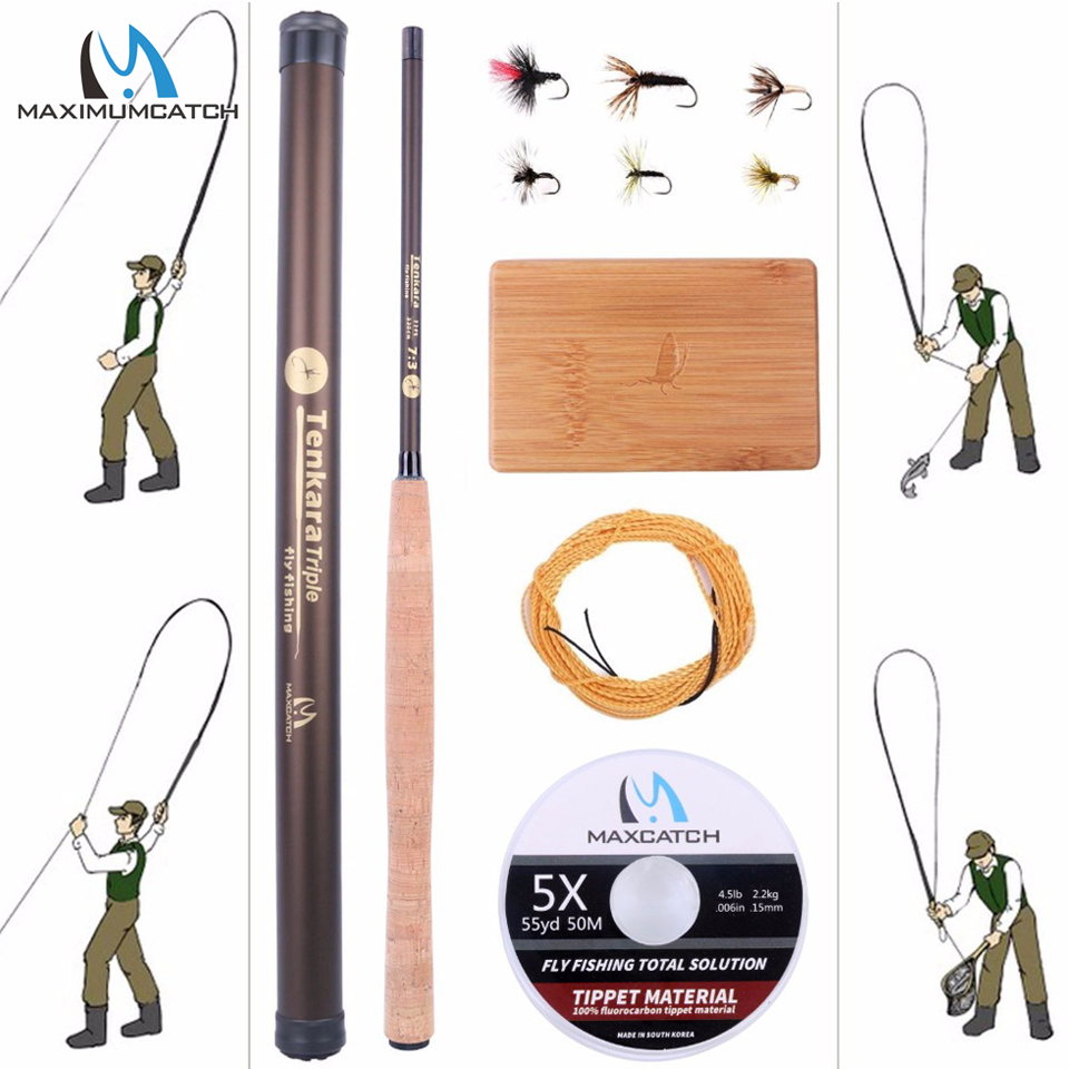 Maximumcatch 9-13FT V-Tenkara  - Fishing Rod Carbon Fiber recension och pris