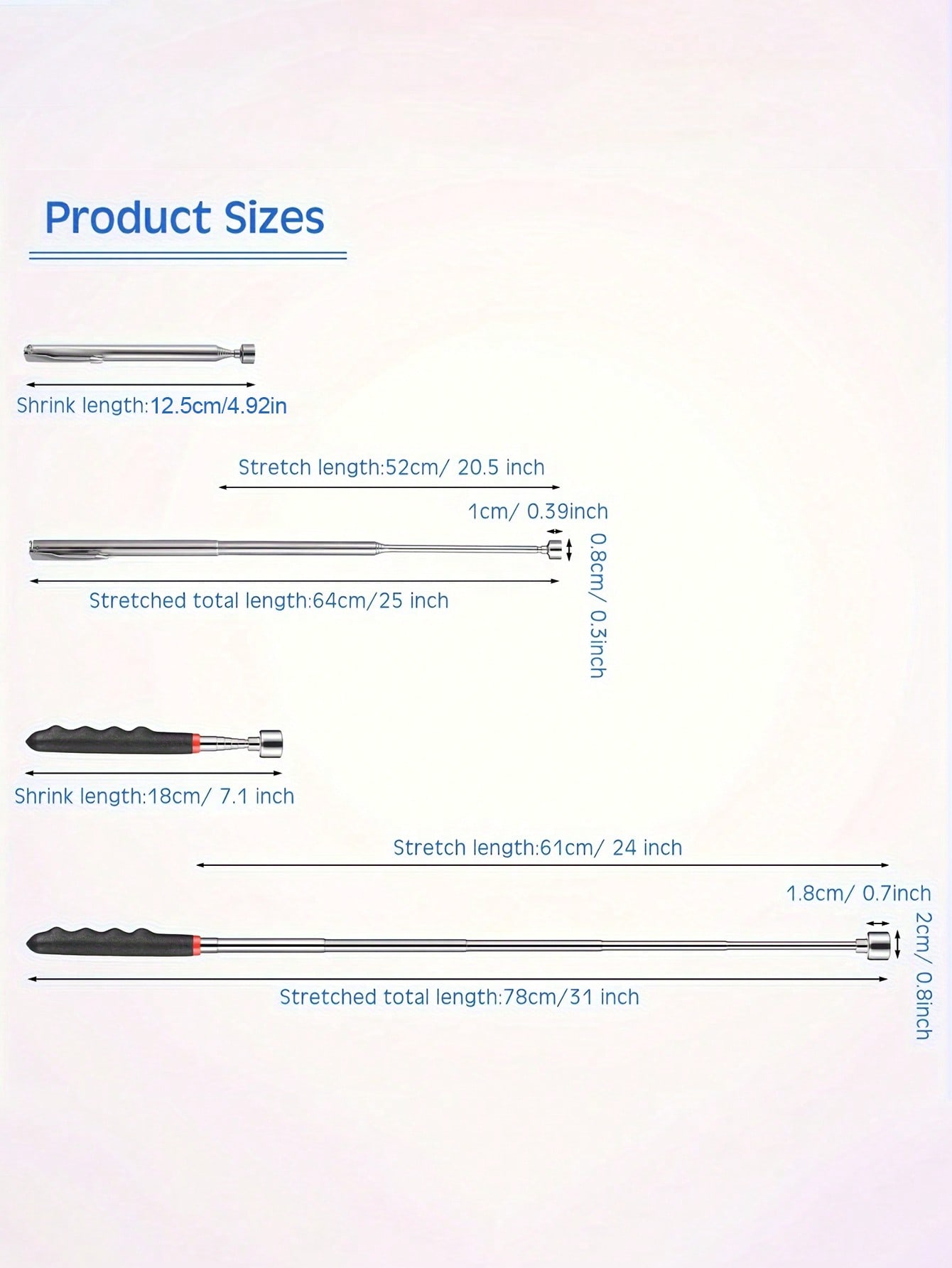 Retractable Magnet Pickup Tool - Fishing Rod Telescopic recension och pris