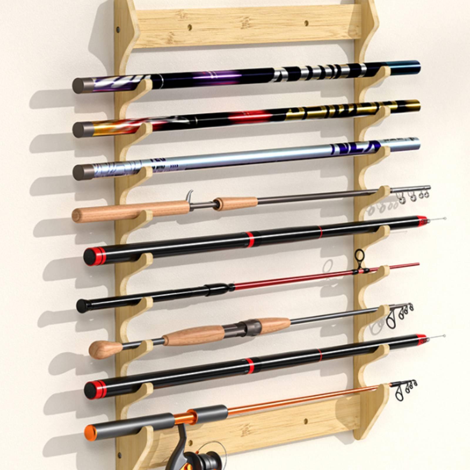 Bamboo Fishing Rod Holder Wall - Fishing Rod Rack recension och pris