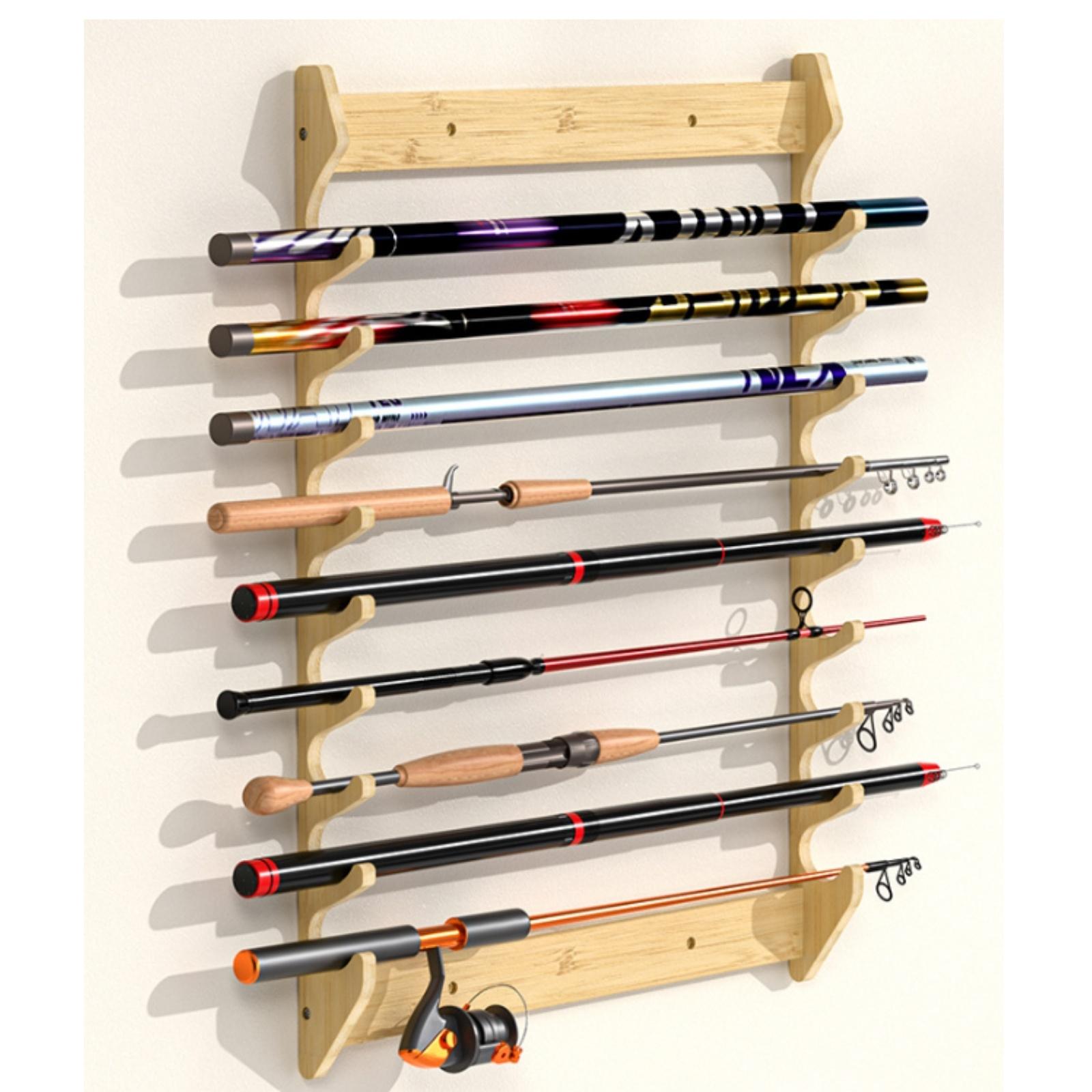 Bamboo Fishing Rod Holder Wall - Fishing Rod Rack recension och pris