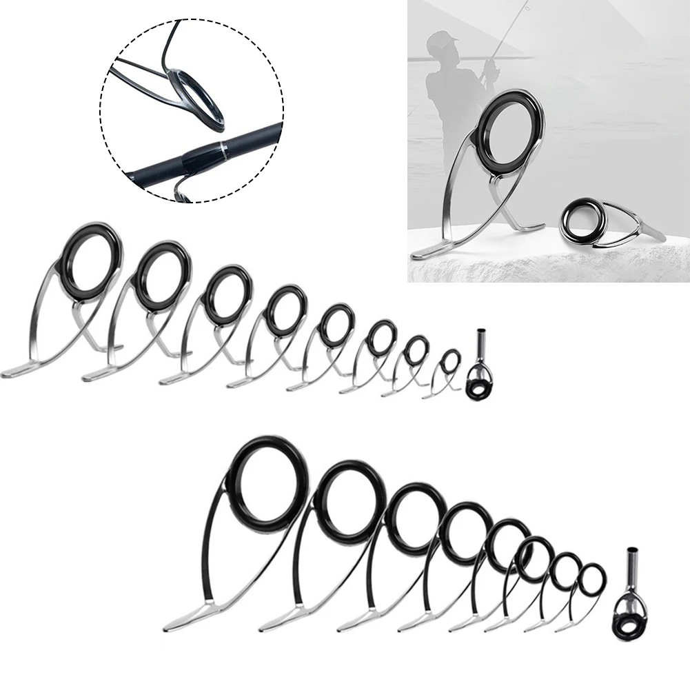 9pcs Fishing Rod Top Ring Tip  - Fishing Rod Building Kit recension och pris