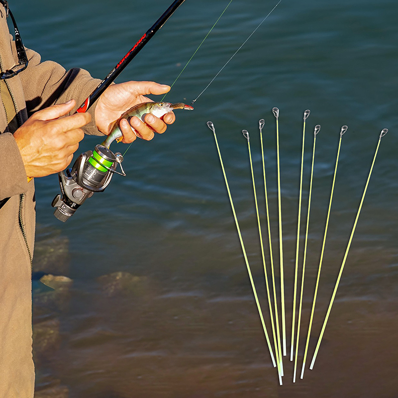 5Pcs 42CM Boat/Raft Rod Tip Sp - Fishing Rod Repair Kit recension och pris