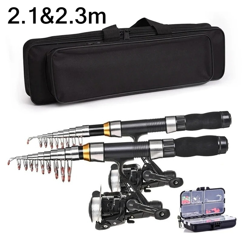 BRAVMAK 2.1/ 2.3 mTelescopic F - Fishing Rod Spinning recension och pris
