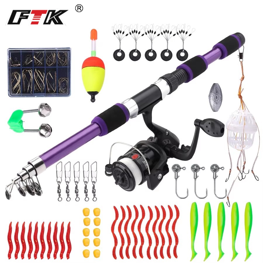 FTK 1.8M Portable Spinning Fis - Fishing Rod Spinning recension och pris